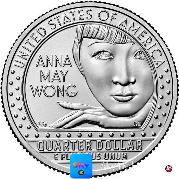 黄柳霜硬币即将流通 成首位登上美货币华裔